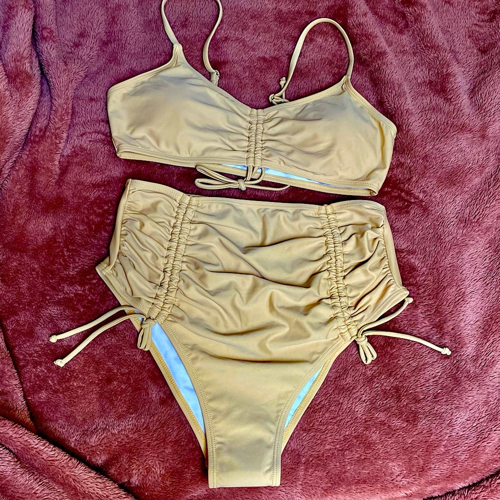 Cream colored bikini from SHEIN